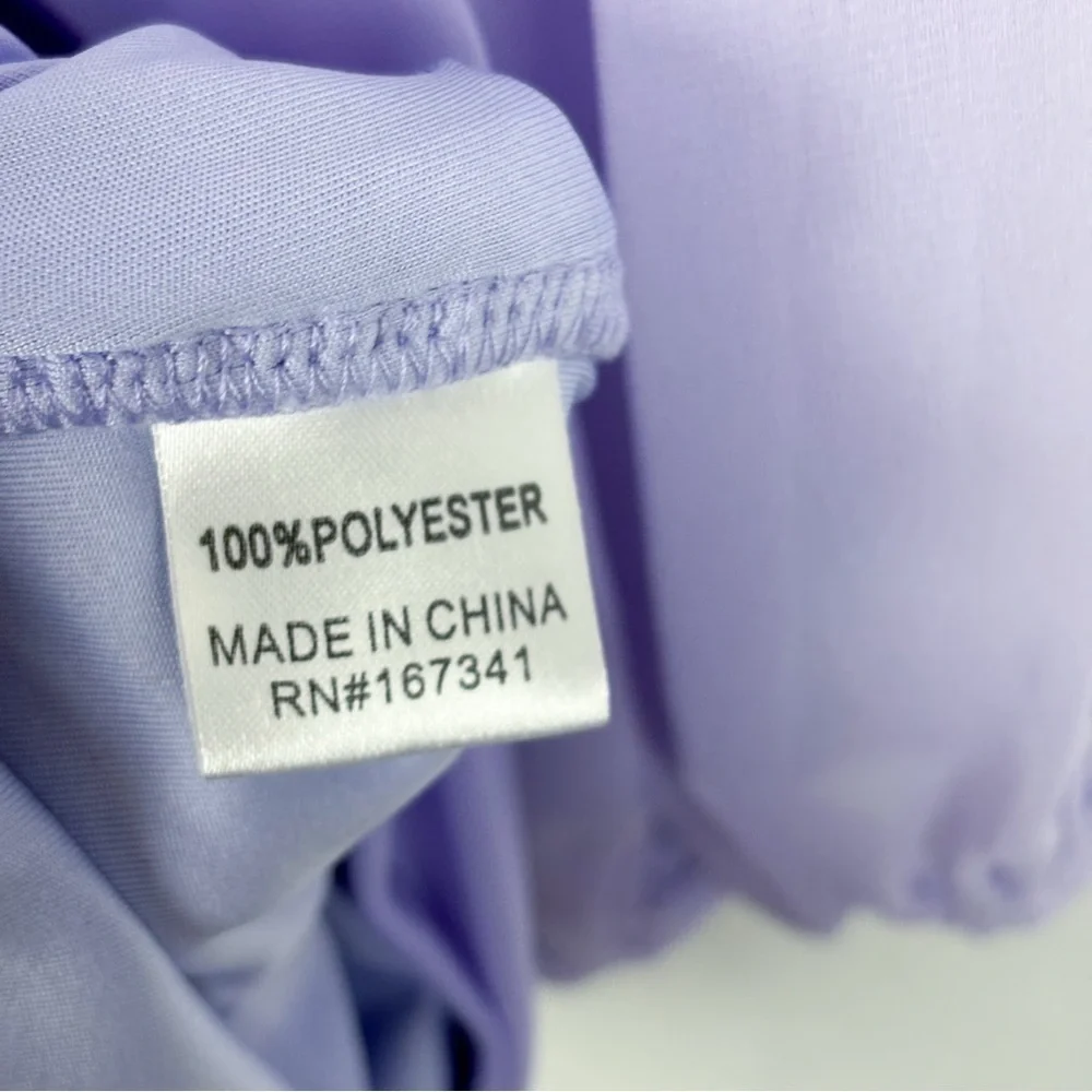 NWT Hello Molly Party It Up Lilac One Shoulder Mini Dress Sz L - Picture 13 of 14